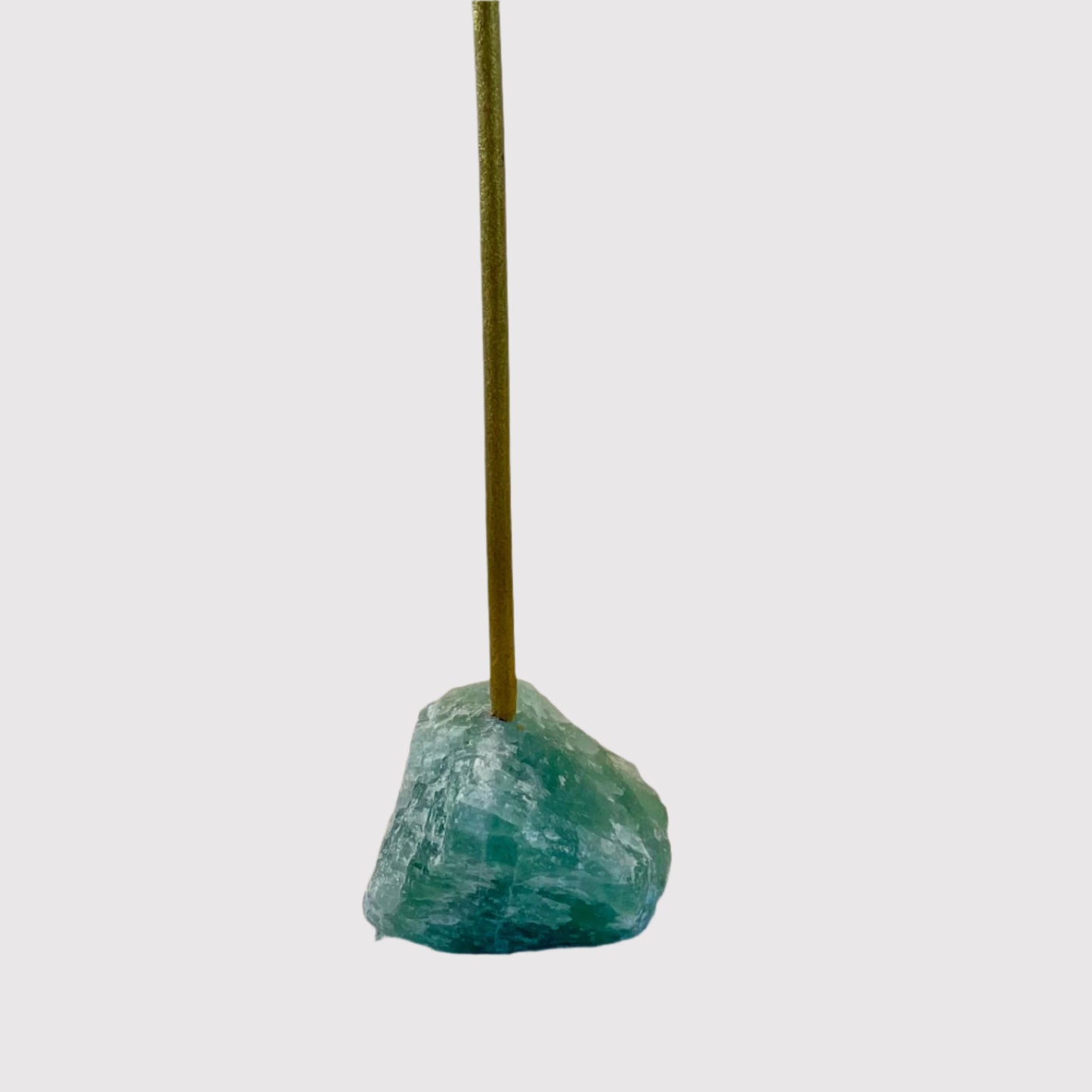 Raw Natural Crystal Incense Stick Holder -Citrine, Clear Quartz or Fluorite