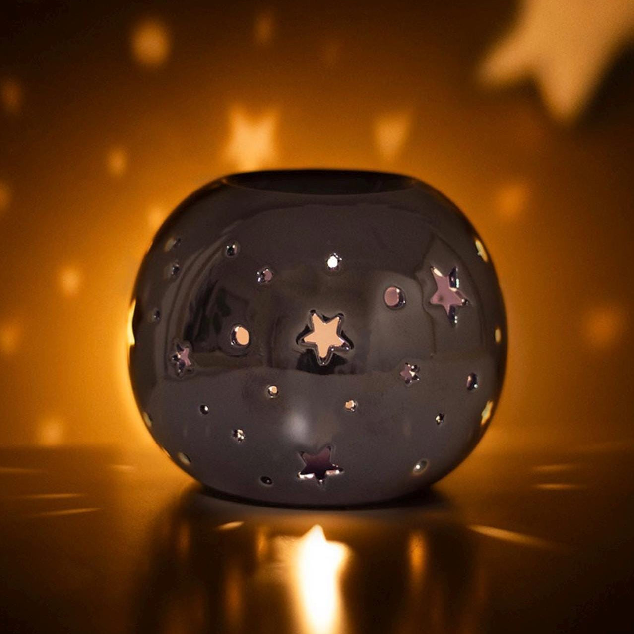 Celestial Star Iridescent Oil and Wax Melt Burner