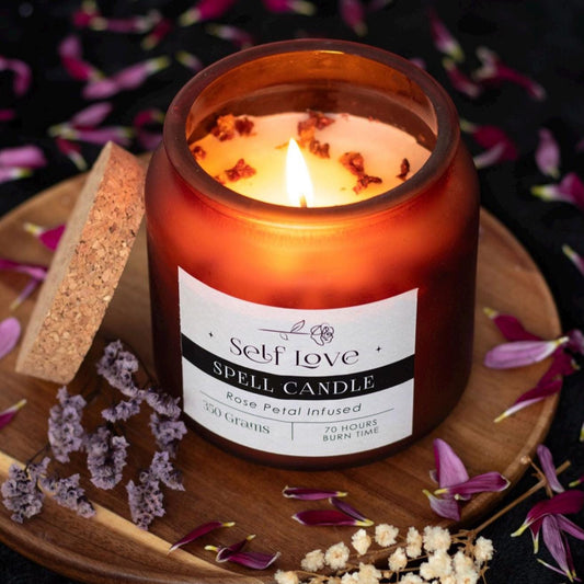 Divine Ritual Spell Candle - Self Love - Rose Petal