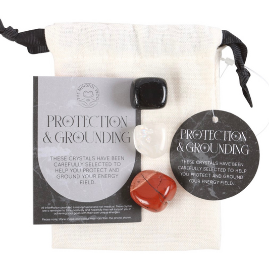 Protection and Grounding Healing Crystal Set