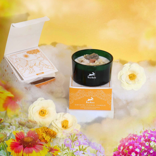 The Lion - Hop Hare Soy Candle - Quartz and Jasmine