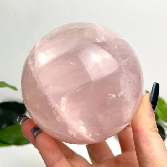 Large Rose Quartz Sphere