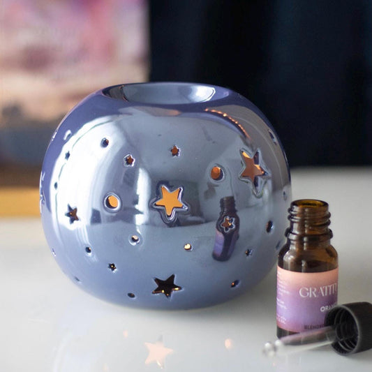 Celestial Star Iridescent Oil and Wax Melt Burner